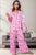 Pocketed Printed Top and Pants Lounge Set