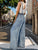 Adjustable Strap Wide Leg Denim Overalls