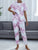 Tie-Dye Round Neck Top and Pants Lounge Set