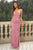 Sequin Backless Split Maxi Dress