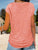 Full Size Half Zip Cap Sleeve T-Shirt