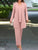 V-Neck Tank, Long Sleeve Cover-Up and Pants Three Piece Set