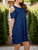 Round Neck Cold Shoulder Mini Dress