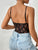 Lace V-Neck Spaghetti Strap Bodysuit