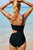 Cutout Single Shoulder One-Piece Swimwear