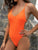 Backless Spaghetti Strap One-Piece Swimwear