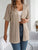 Openwork Open Front Half Sleeve Cardigan