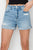 RISEN Distressed Mid-Rise Waist Denim Shorts