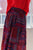 ODDI Full Size Printed Tiered Maxi Skirt