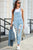 Distressed Denim Overalls with Pockets