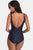 Full Size V-Neck Backless One-Piece Swimwear