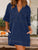 Johnny Collar Half Sleeve Denim Dress