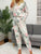 Tie-Dye Round Neck Top and Drawstring Pants Lounge Set