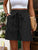 Tied High Waist Shorts with Pockets