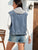 Pocketed Button Up Hooded Denim Jacket