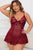 Plus Size Lace Detail Spaghetti Strap Lounge Dress