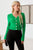 Thinkable Button Up Long Sleeve Crop Knit Cardigan