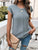 Round Neck Cap Sleeve Knit Top