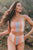 Square Neck Color Block Swim Set