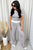 Contrast Trim Round Neck Top and Pants Set