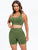 Scoop Neck Wide Strap Top and Shorts Active Set