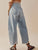 Raw Hem Wide Leg Jeans with Pockets