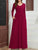 Pocketed V-Neck Long Sleeve Maxi Dress