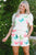 Butterfly Round Neck Top and Shorts Set