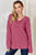 Basic Bae Full Size Ribbed Half Button Long Sleeve T-Shirt