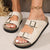 PU Leather Buckle Sandals