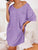 Pocketed V-Neck Short Sleeve Tee Dress