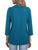 Half Zip Collared Neck Three-Quarter Sleeve T-Shirt