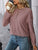 Eyelet Round Neck Long Sleeve Top