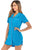 Contrast Piping Pocketed Short Sleeve Lounge Dress