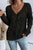 Openwork V-Neck Long Sleeve Sweater