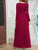 Pocketed V-Neck Long Sleeve Maxi Dress