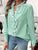 Lace Detail Ruffled Round Neck Long Sleeve Shirt