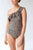 Full Size Ruffled Leopard Single Shoulder One-Piece Swimwear