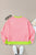 Contrast Round Neck Long Sleeve Sweatshirt