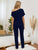 Boat Neck Top and Pants Lounge Set