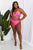 Marina West Swim Summer Splash Halter Bikini Set in Pink