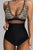 Leopard V-Neck Wide Strap One-Piece Swimwear