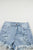 Distressed Raw Hem Denim Shorts