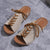 Lace-Up Open Toe Wedge Sandals