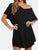 Pocketed V-Neck Short Sleeve Tee Dress