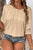 Round Neck Smocked Half Sleeve Top