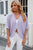 Eyelet Open Front Half Sleeve Cardigan