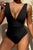 Plunge Wide Strap One-Piece Swimwear