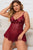 Plus Size Lace Detail Spaghetti Strap Lounge Dress