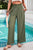 Smocked Wide Leg Pants with Pockets